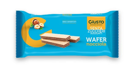 Giusto senza zucchero wafers nocciola 150 g