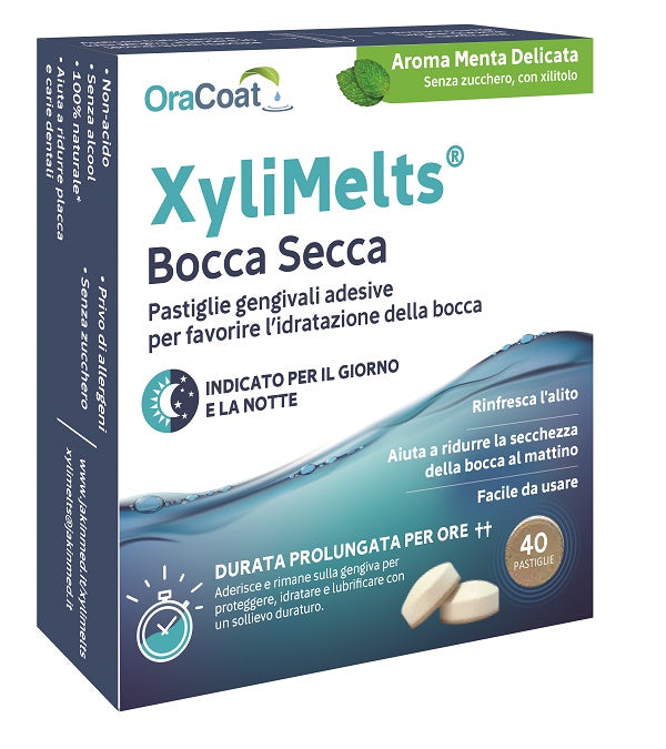 Xylimelts 40 pastiglie menta delicata