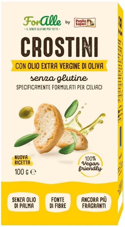 Foralle crostini with extra virgin olive oil 100 g