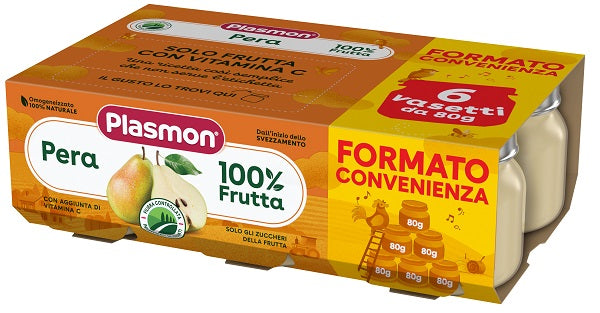 Plasmon omogeneizzato pera 6x80 g