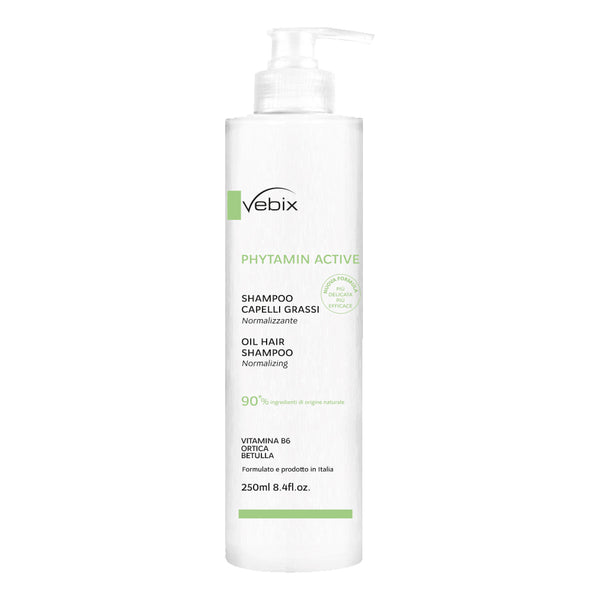 Vebix phytamin active shampoo capelli grassi normalizzante 250 ml