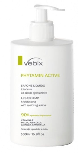 Vebix phytamin active sapone liquido idratante 500 ml