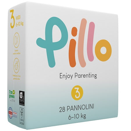 Pillo enjoy diapers midi 6 10 kg size 3 28 pieces