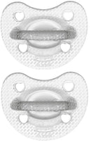 CHICCO - gommotto silicone crystal 2-6 mesi 2 pezzi