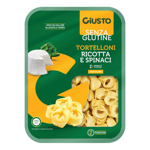 Giusto senza glutine tortelloni ricotta e spinaci 250 g