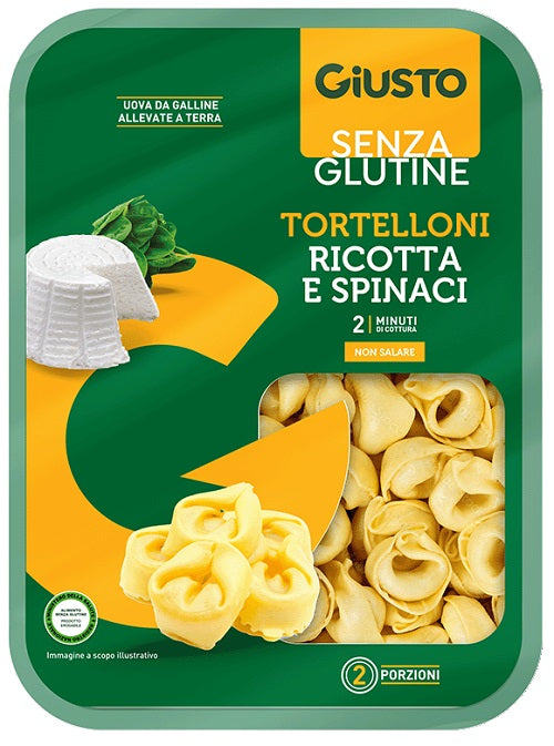 Giusto senza glutine tortelloni ricotta e spinaci 250 g