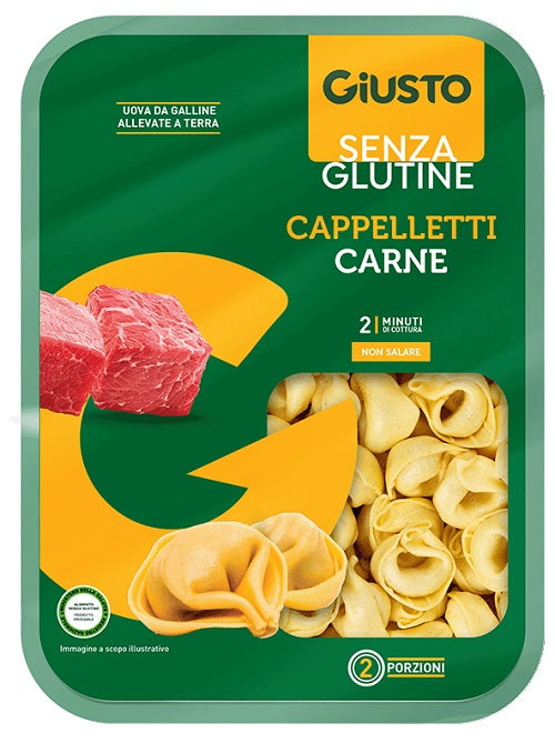 Giusto cappelletti de carne sin gluten 250 g