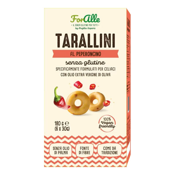 Foralle tarallini al peperoncino 6 bustine x 30 g