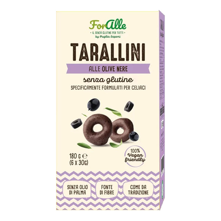 Foralle tarallini alle olive nere 6 bustine x 30 g