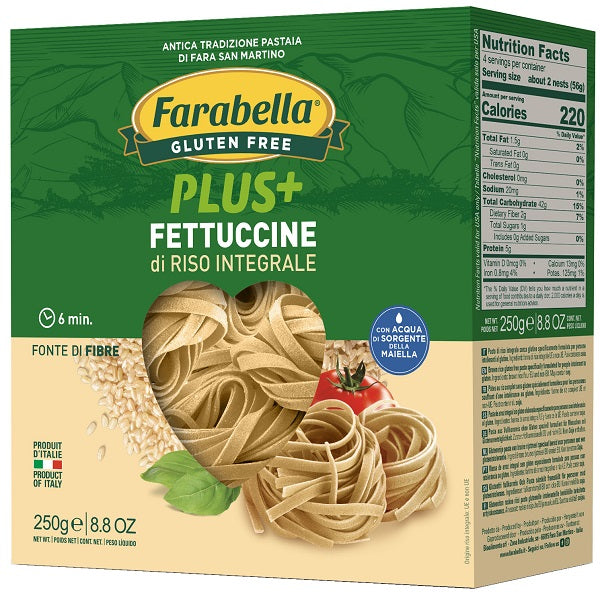 Farabella fettuccine riso integrale plus+ 250 g