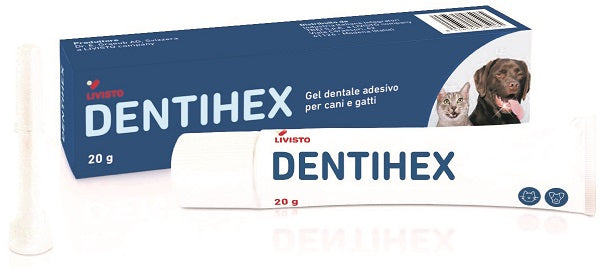 Dentihex gel dental adhesivo para perros y gatos 20 g