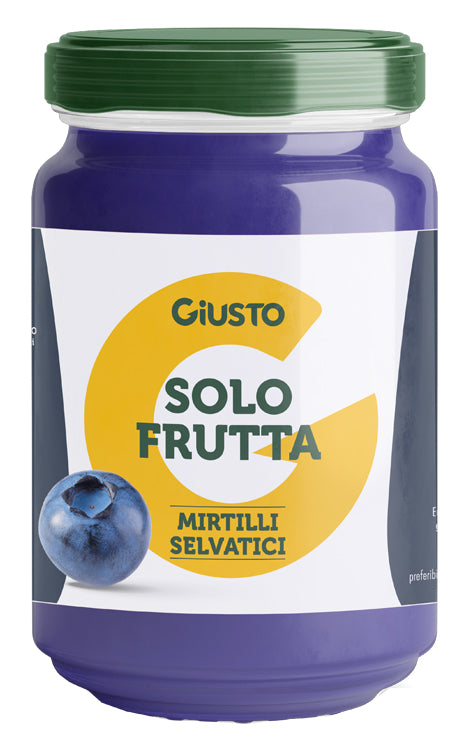 Giusto solo frutta confettura mirtilli selvatici 220 g