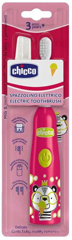 Cepillo de dientes eléctrico chicco panda rosa