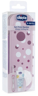 CHICCO - set dentale 6 mesi+ rosa