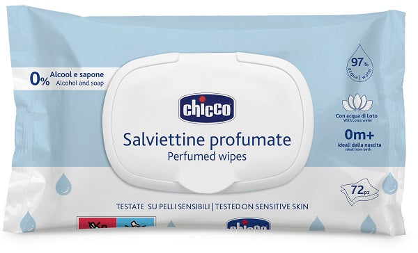 Chicco wipes 72 pieces plaque