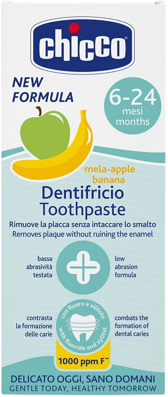 Chicco pasta de dientes 6 meses + melabanana con flúor 50 ml