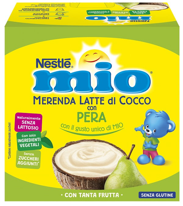 Mio merenda latte cocco con pera 4 pezzi