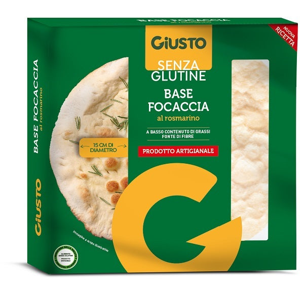 Giusto base de focaccia de romero sin gluten 130 g