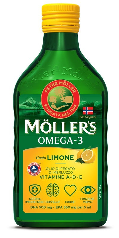 Moller's omega 3 olio limone 250 ml