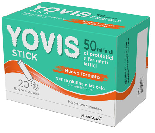 YOVIS - stick Integratore di fermenti per l'Equilibrio Flora Intestinale 20 stick