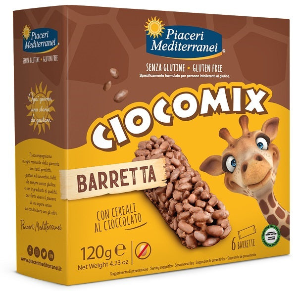 Piaceri mediterranei ciocomix barretta 6 pezzi da 20 g