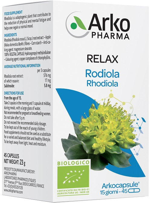 Arkocapsule rhodiola organic 45 capsules