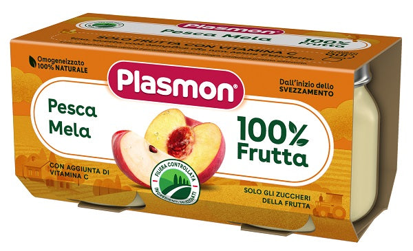 Plasmon omogeneizzato pesca mela 160 g