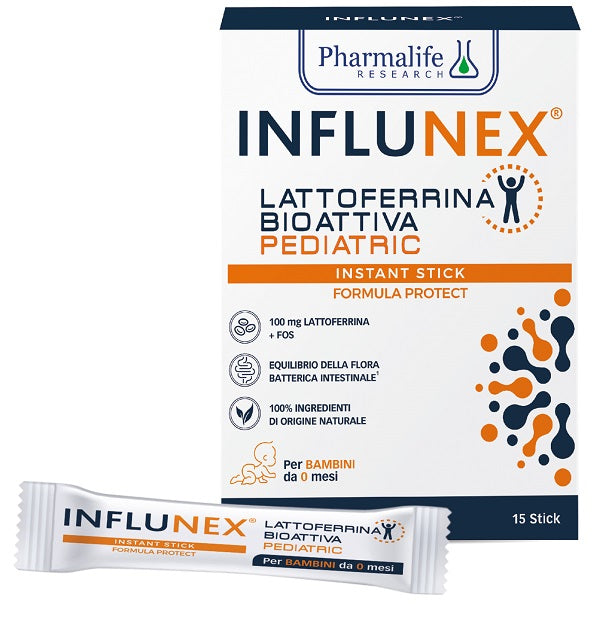 Influnex bioactive lactoferrin pediatric 15 sticks