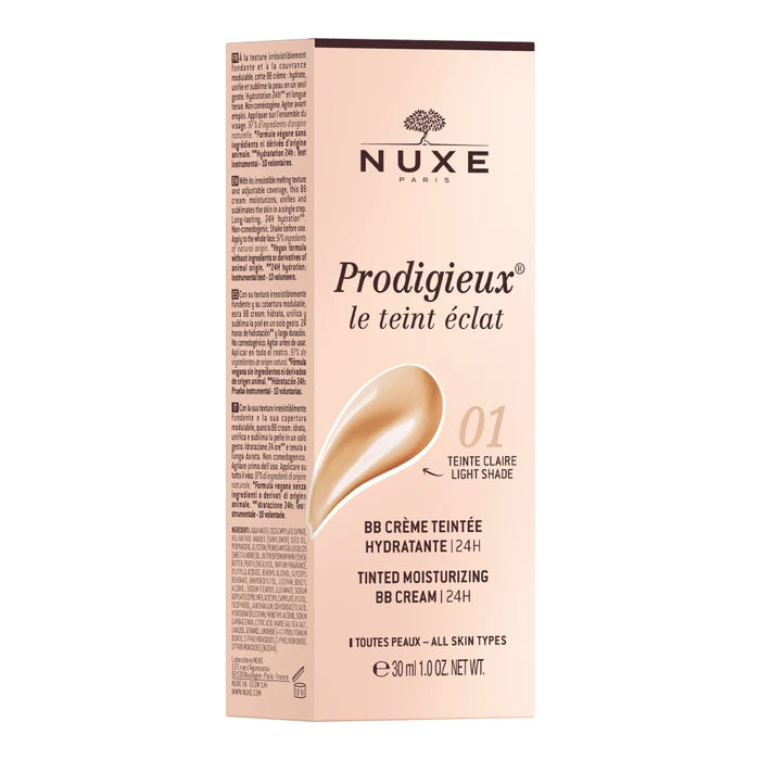 NUXE - Prodigieux Le Tinte Eclat - BB cream idratante colorata tonalita' 1 chiara