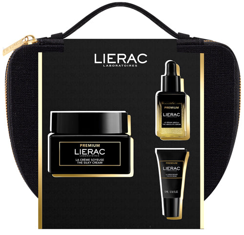 Lierac trousse natale premium soyeuse 50 ml + mini siero 13 ml + mini contorno occhi 5 ml 2024