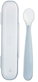CHICCO - cucchiaio silicone con case grigio 6 mesi+