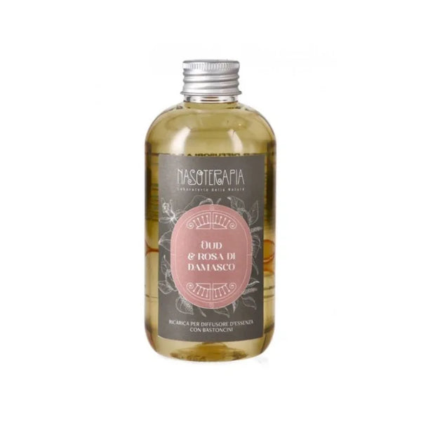 NASOTERAPIA - Diffusore bastoncini oud e rosa di damasco ricarica 250 ml