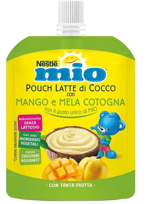 Mio pouch latte di cocco con mango e mela cotogna 90 g