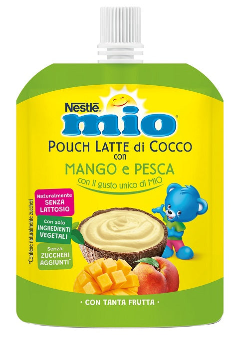 Mio pouch latte di cocco con mango e pesca 90 g