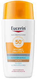 Eucerin fluido ultra leggero tinted spf50+ 50 ml