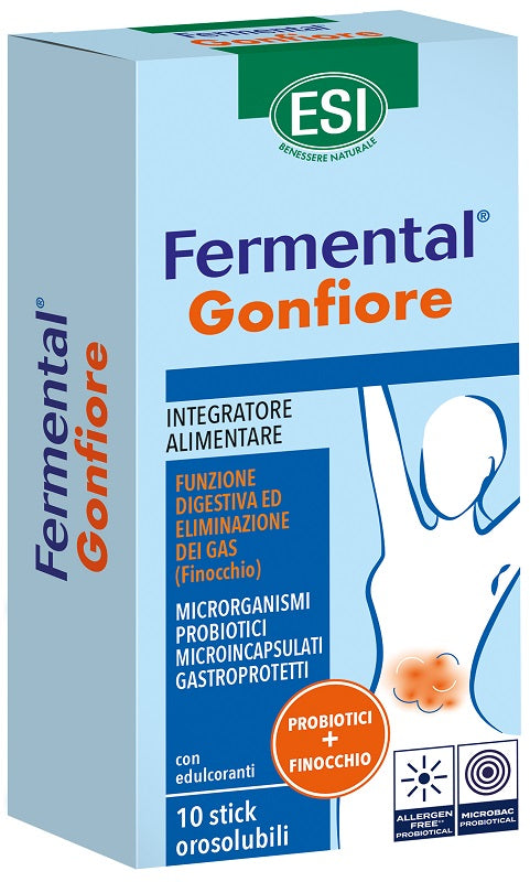 Esi fermental gonfiore 10 stick orosolubili