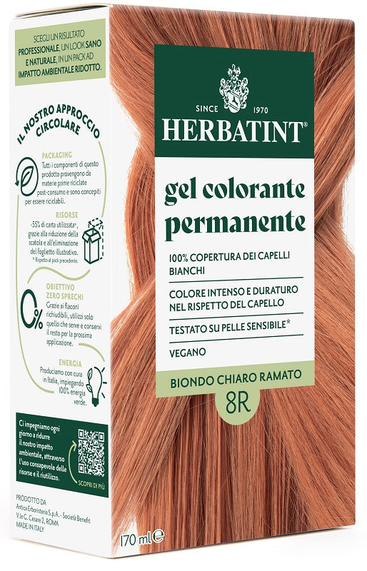 Herbatint 8r biondo chiaro ramato 170 ml