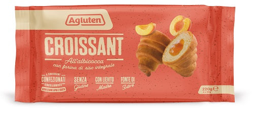 Agluten croissant albicocca 4 pezzi da 55 g