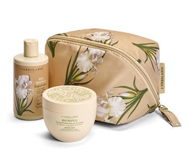 L'ERBOLARIO - Iris Bianco - Beauty case "gemma" 1 bagno crema 300 ml + 1 crema profumata corpo 300 ml