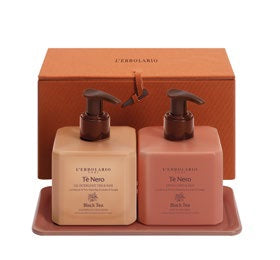 L'ERBOLARIO - Tè Nero - Beauty box "giardino del tè" 1 gel detergente viso & mani 270 ml + 1 crema corpo & mani 250 ml