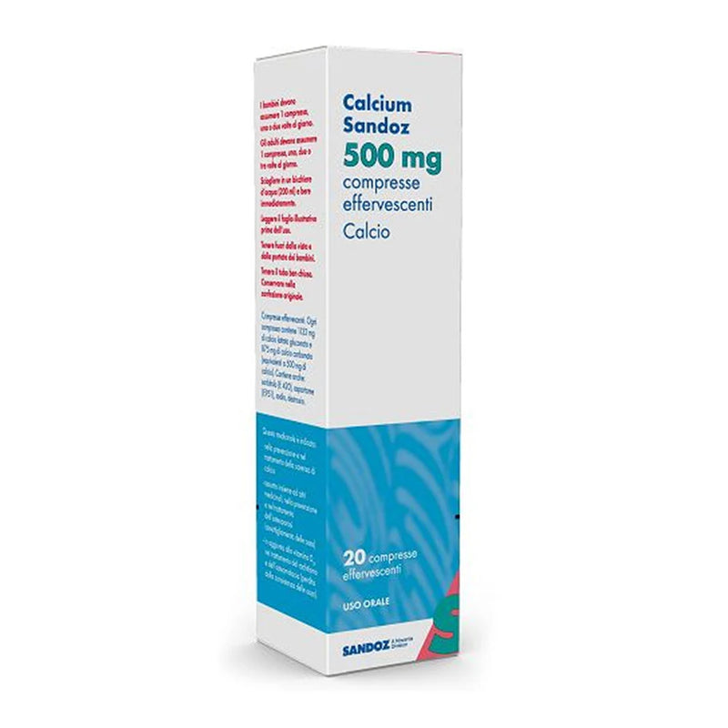 Calcium Sandoz 500mg di Calcio - 20 Compresse Effervescenti
