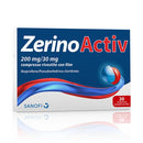 Zerinoactiv 200mg/30mg Raffreddore Congestione Nasale Febbre e Dolore - 20 Compresse Rivestite
