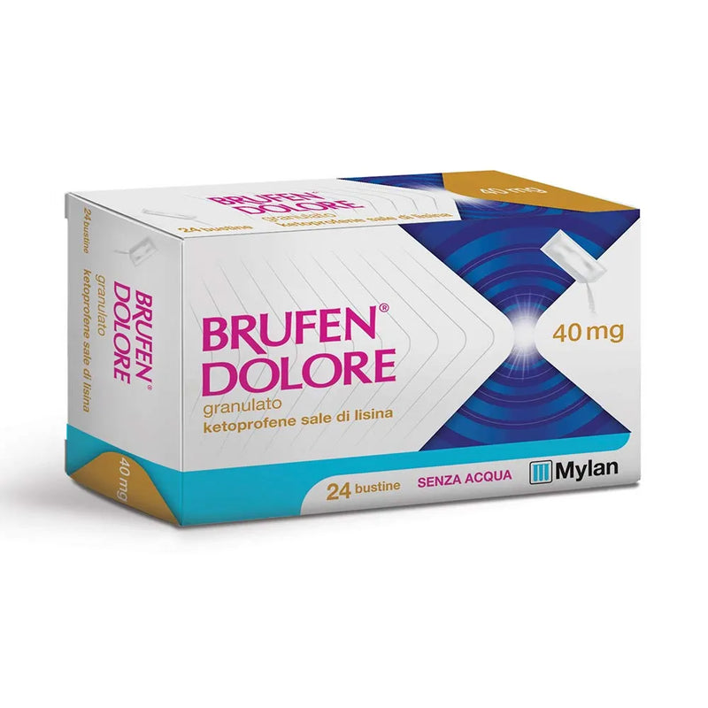 BRUFEN Dolore 40 mg ketoprofene sale di lisina granulato orosolubile - 20 bustine