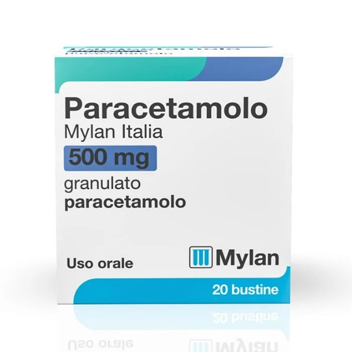 Paracetamolo Mylan 500mg Dolore e Febbre - 20 Bustine