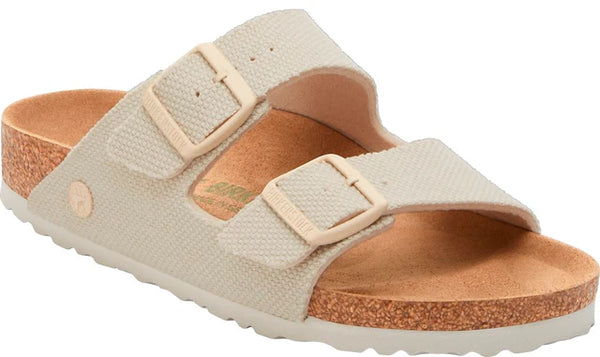 BIRKENSTOCK Arizona Vegan sandali eggshell rough canvas 39