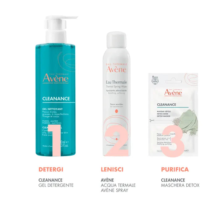 AVENE Cleanance - Maschera Detox per Pelle Sensibile con Imperfezioni, 50ml