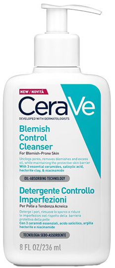 CERAVE - Acne gel detergente controllo imperfezioni, 236 ml