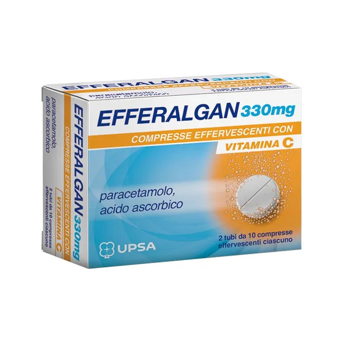 Efferalgan 330 mg paracetamolo/acido ascorbico - 20 Compresse Effervescenti