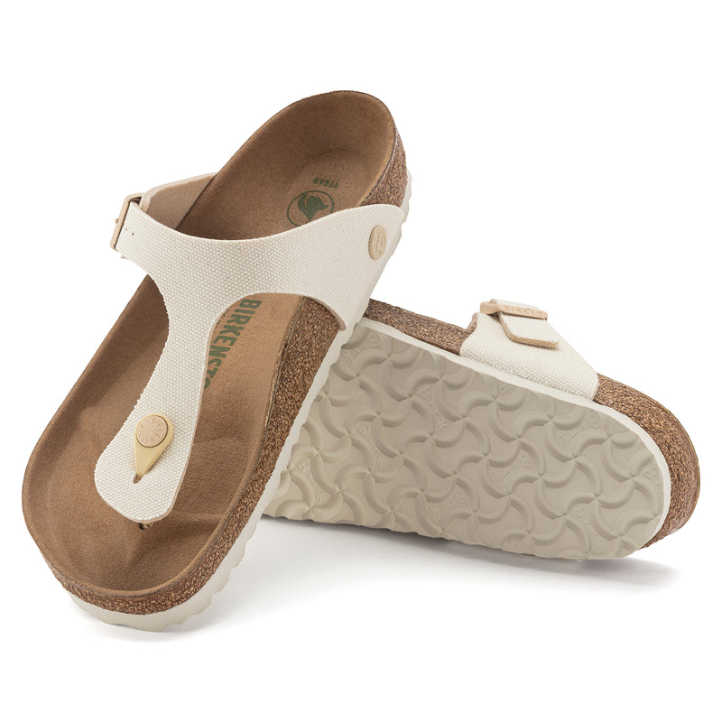 Birkenstock gizeh Vegan infradito eggshell canvas 36