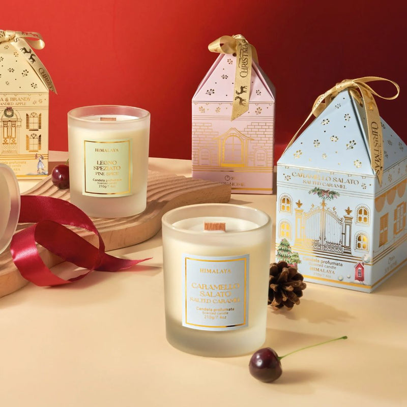 Himalaya Candela profumata gialla joy home mela & brandy